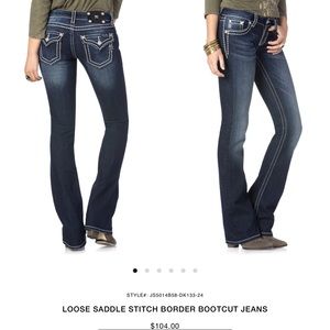 Miss Me saddle stitch bootcut worn once size 32